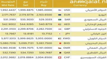 تحديثات الصرف.. تباين أسعار العملات الأجنبية مقابل الجنيه داخل البنوك المصرية خلال التعاملات اليومية